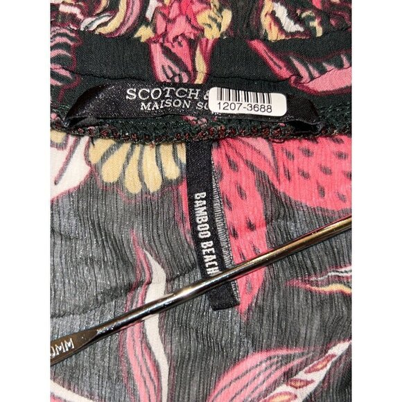 Scotch & Soda Bamboo Beach Floral Print Dress in XSmall Womens Long Sleeve - Picture 9 of 14